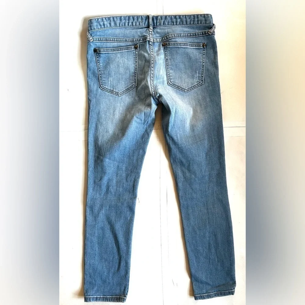 Free people blue jeans size 28 denim pants classic strechy comfy